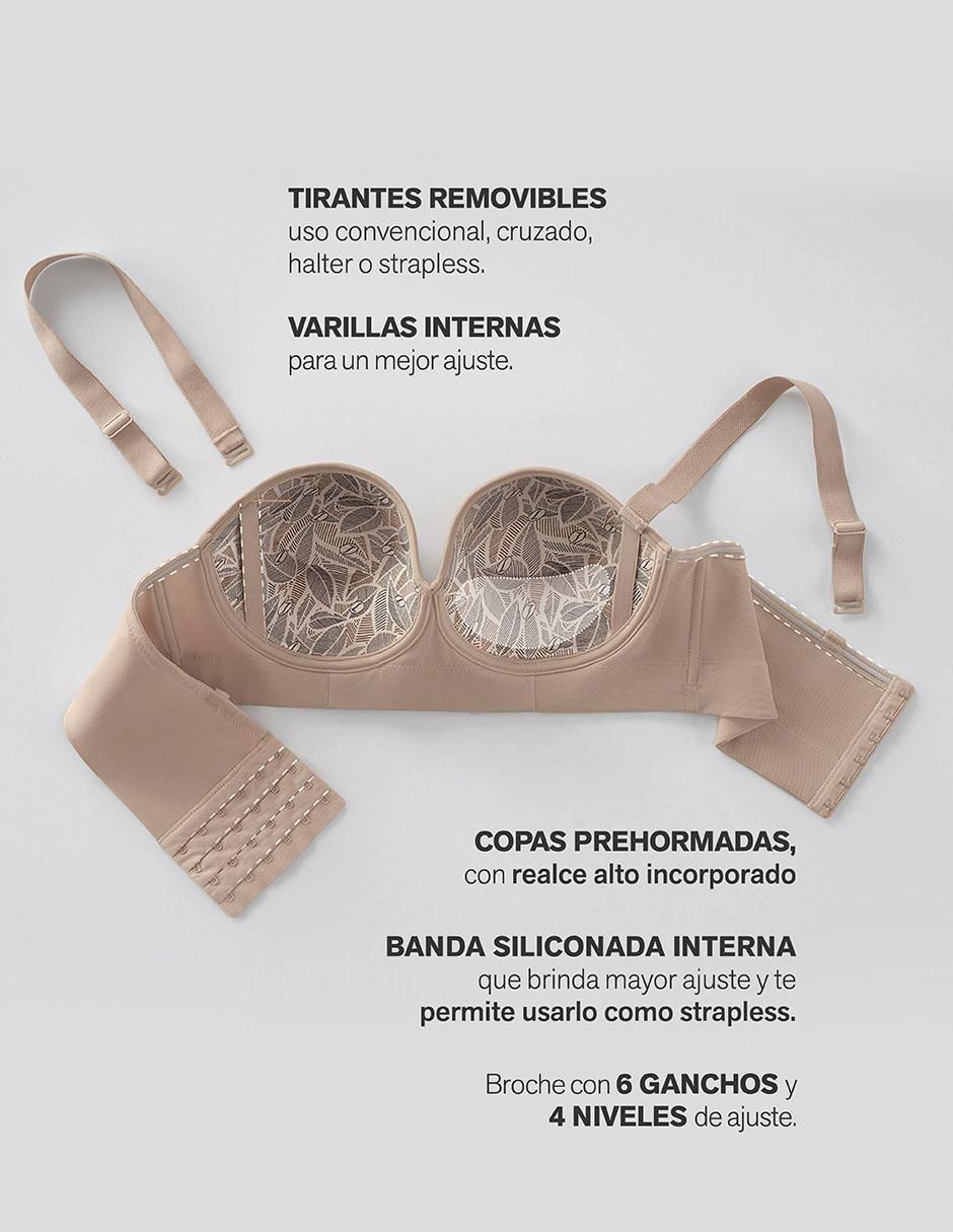 Brassiere copa push up para mujer 6