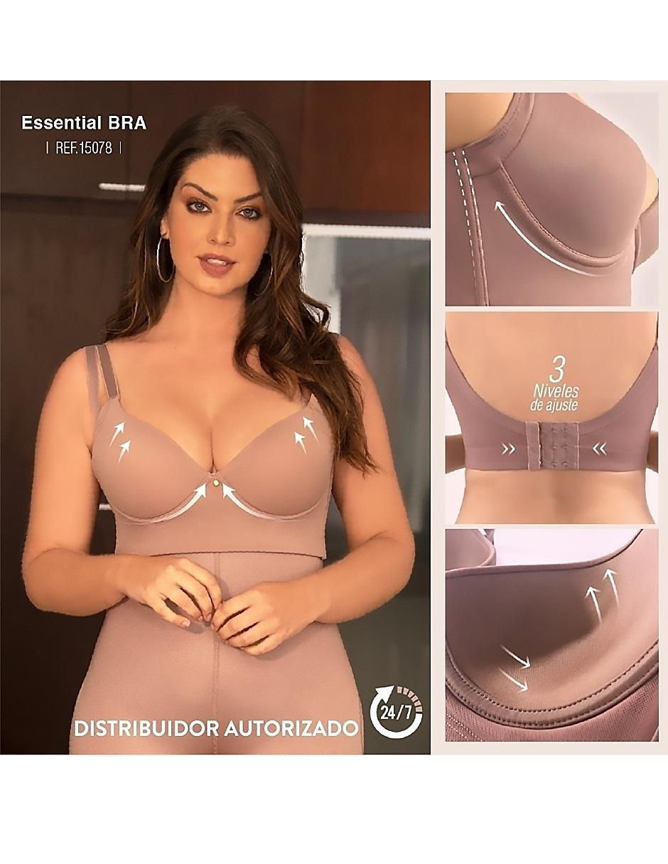 Faja tipo brassiere con compresión media para mujer 8