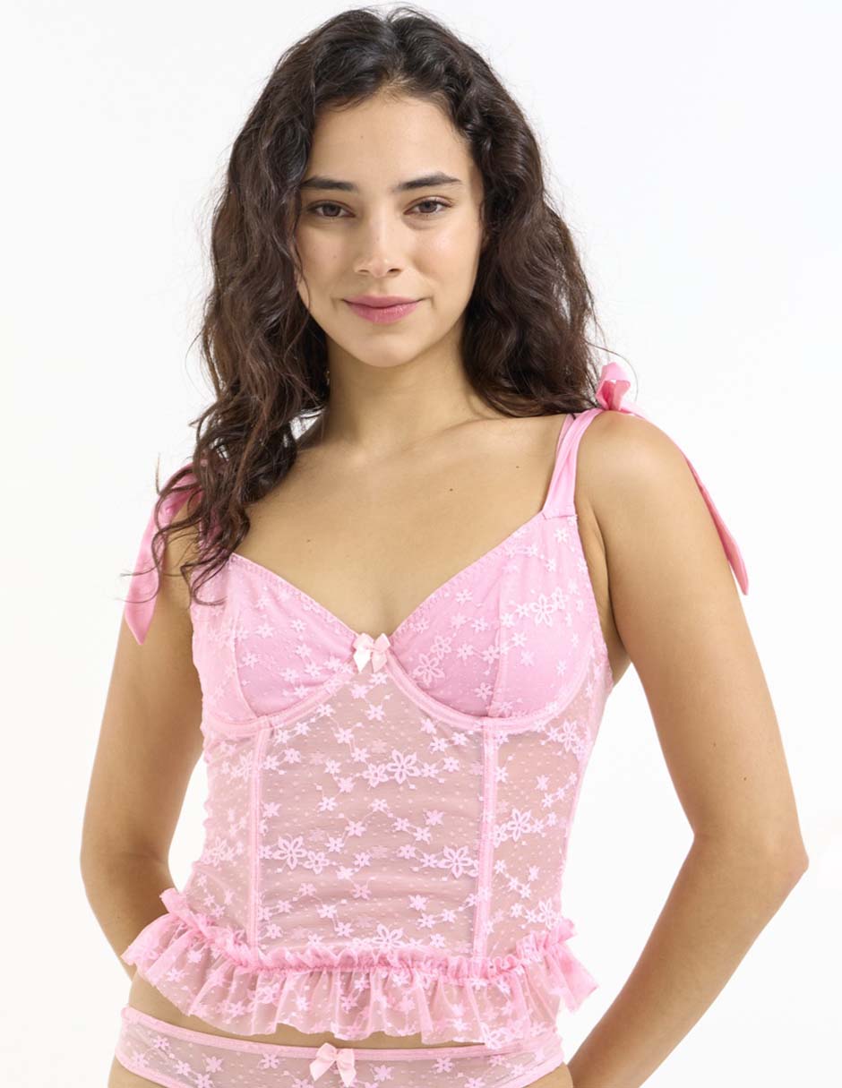 Corselette con copa para mujer