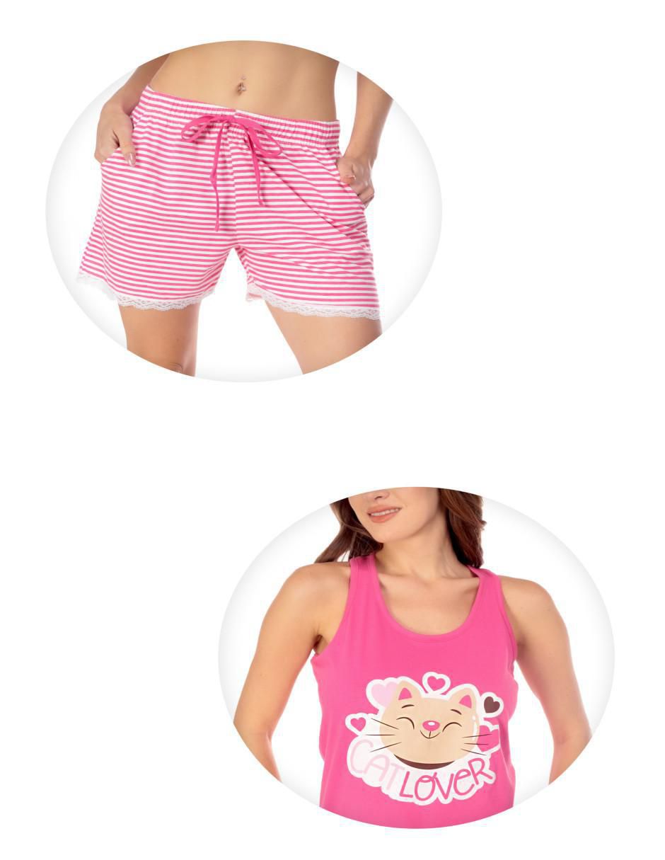 Conjunto pijama Cat Lover para mujer