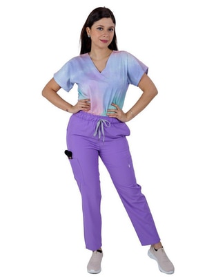 Pijama quirúrgica estilo relajado para mujer Pijama quirúrgica estilo relajado para mujer