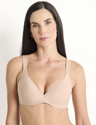 Brassiere demi copa preformada para mujer