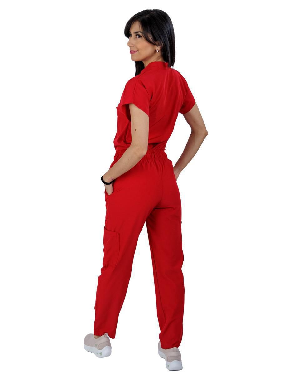 Pijama quirúrgica estilo relajado para mujer 4