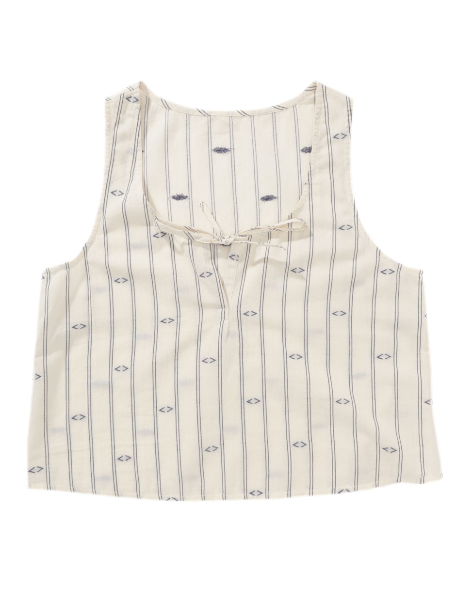 Playera pijama estampado a rayas para mujer 3