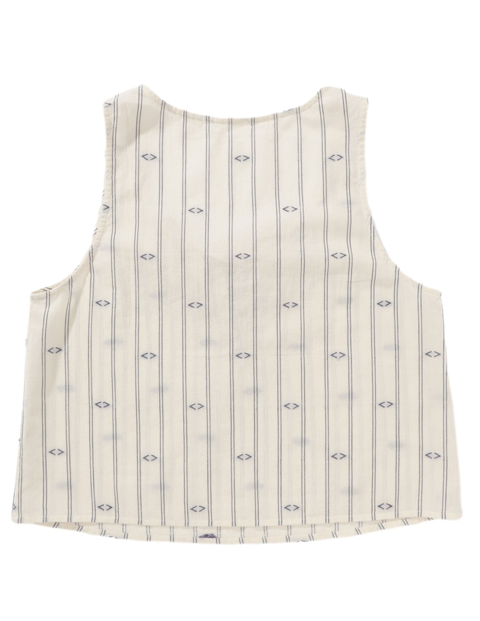 Playera pijama estampado a rayas para mujer 4
