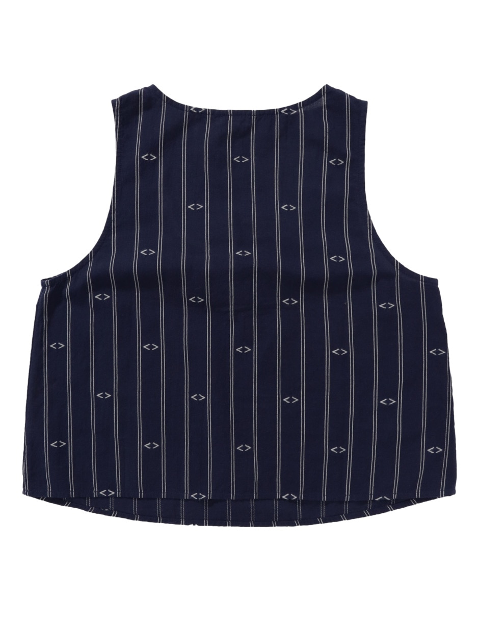 Playera pijama estampado a rayas para mujer 4