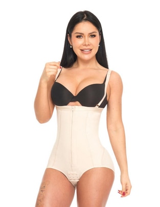 Faja colombiana con compresión media para mujer