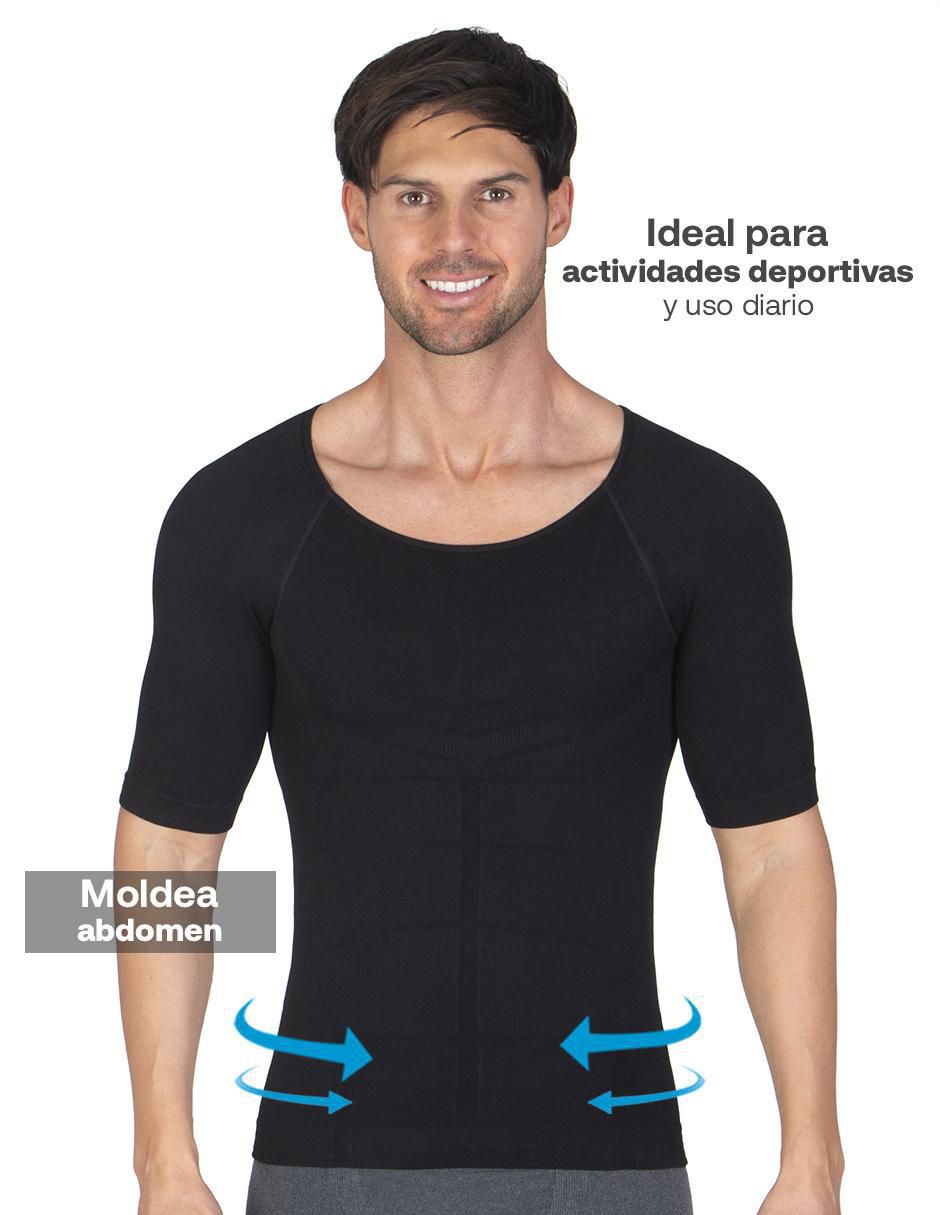Camiseta tipo faja con compresión media para hombre 4