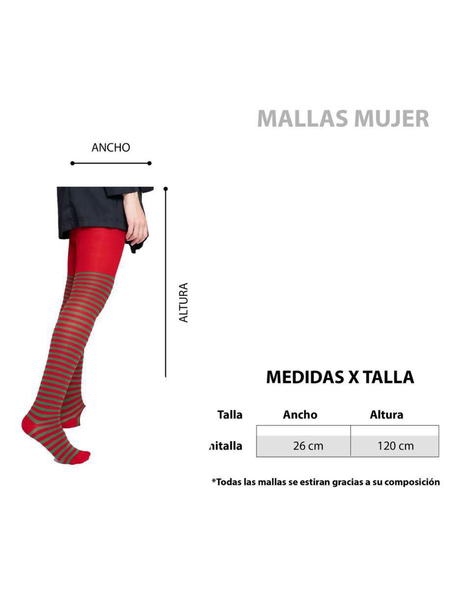 Medias compresión media estampado a rayas 5