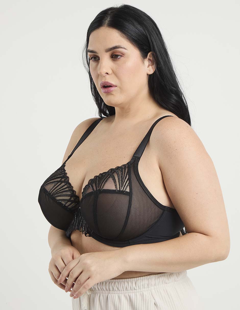 Brassiere demi copa preformada para mujer 5
