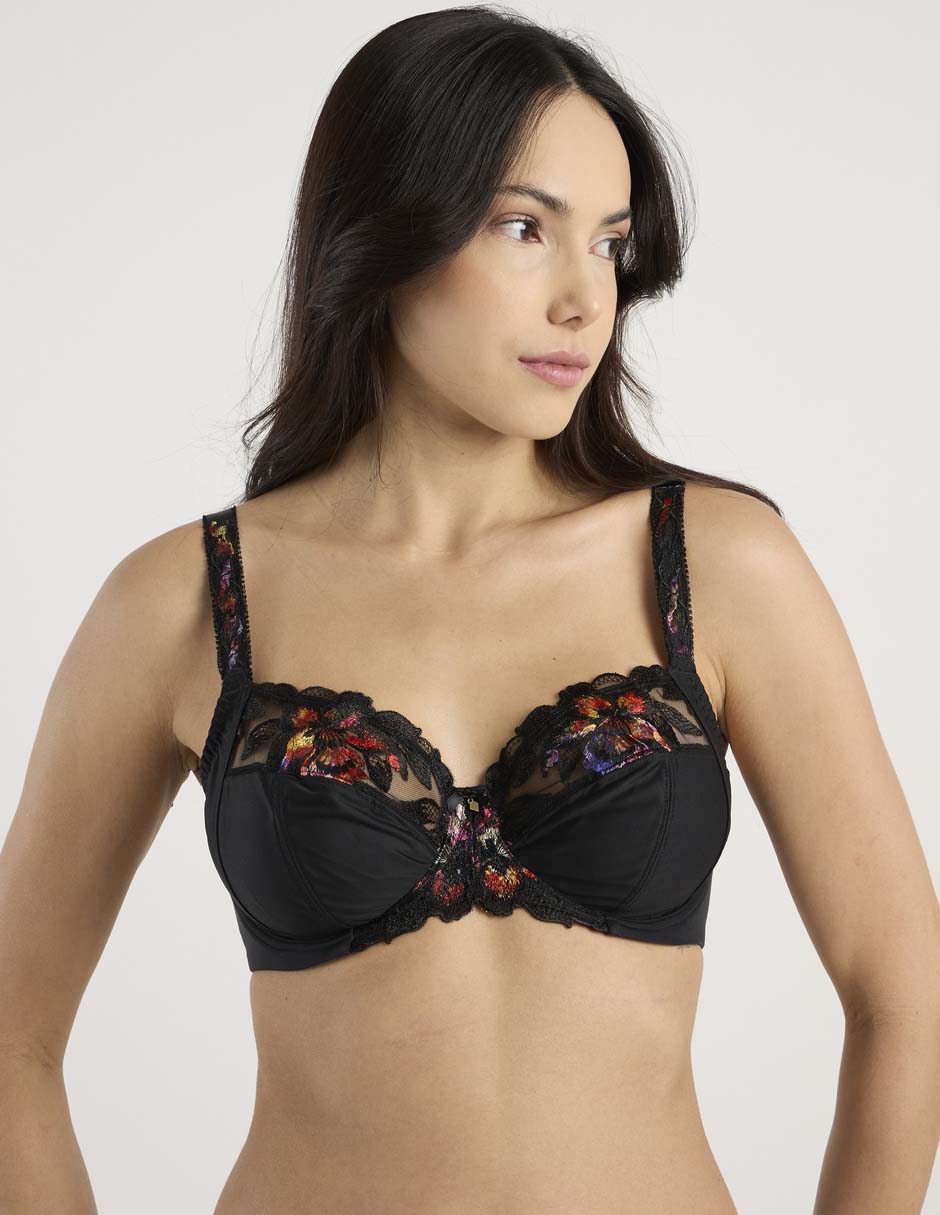 Brassiere balconette fantasie copa preformada para mujer