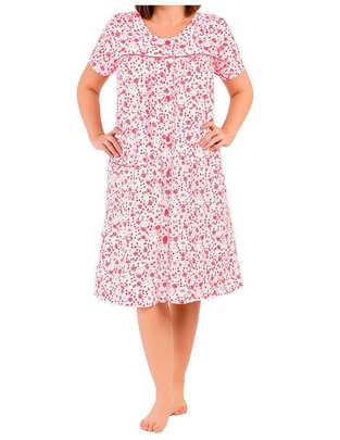 Camisón estampado floral de algodón Camisón estampado floral de algodón