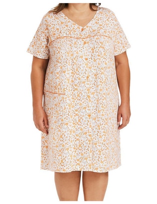 Camisón estampado floral de algodón