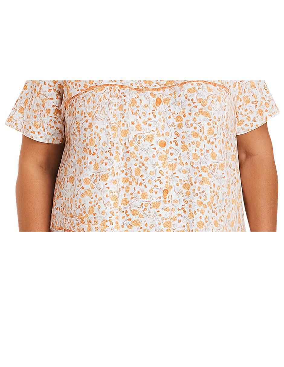 Camisón estampado floral de algodón 3