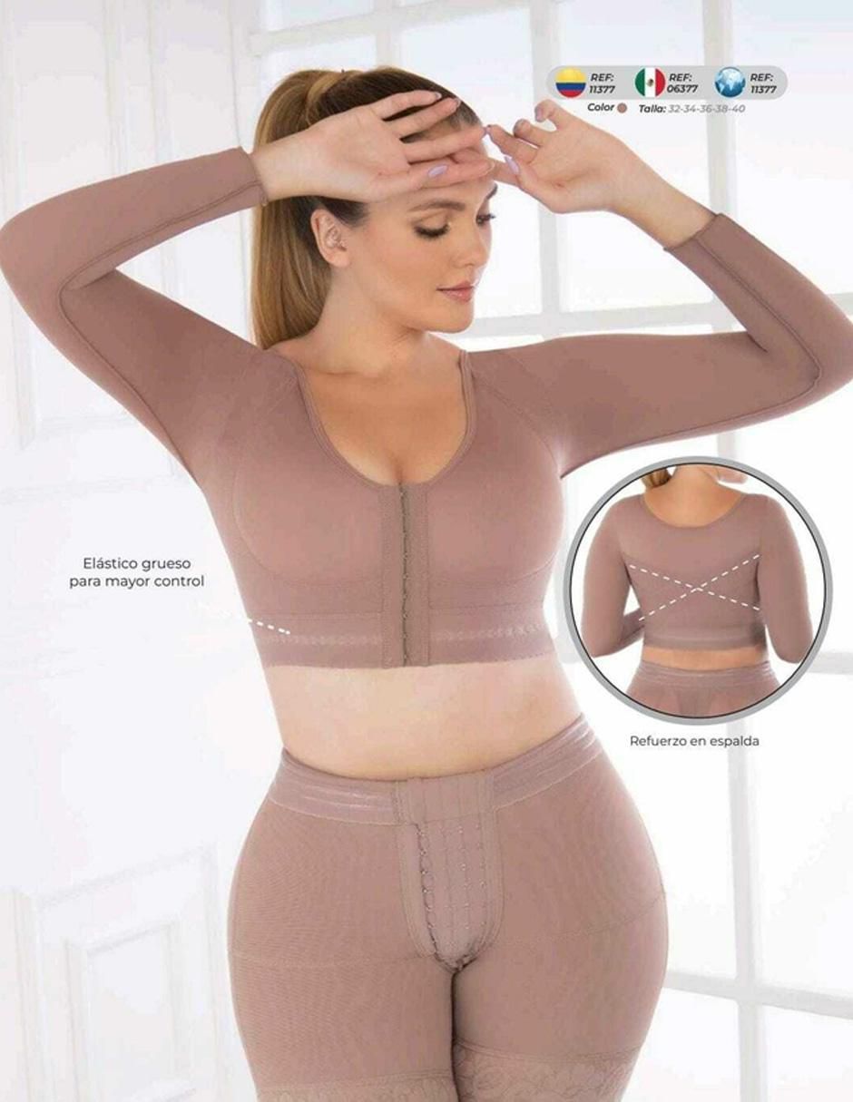 Faja tipo brassiere con compresión alta para mujer