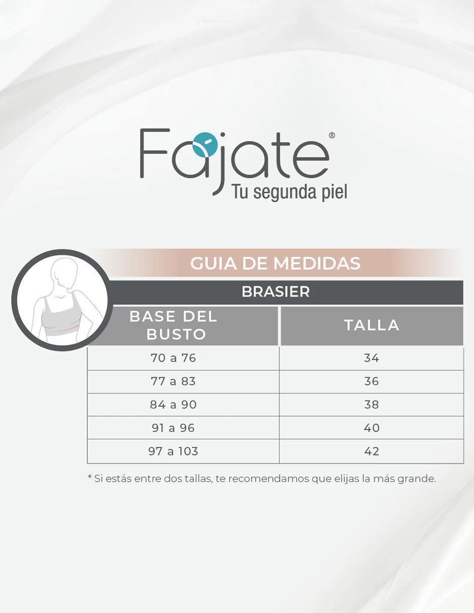 Faja tipo brassiere con compresión alta para mujer