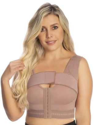 Faja tipo brassiere con compresión alta para mujer