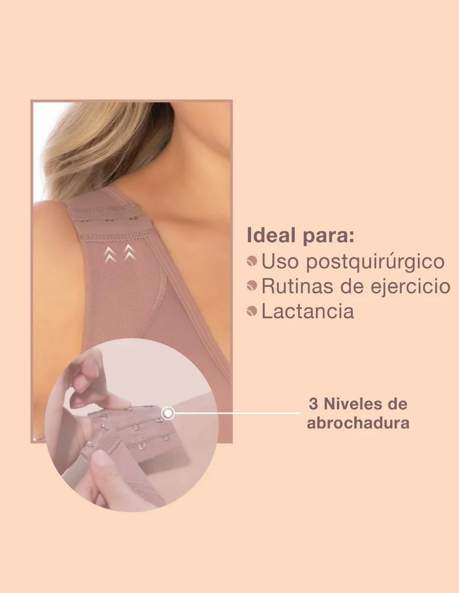 Faja tipo brassiere con compresión alta para mujer 5