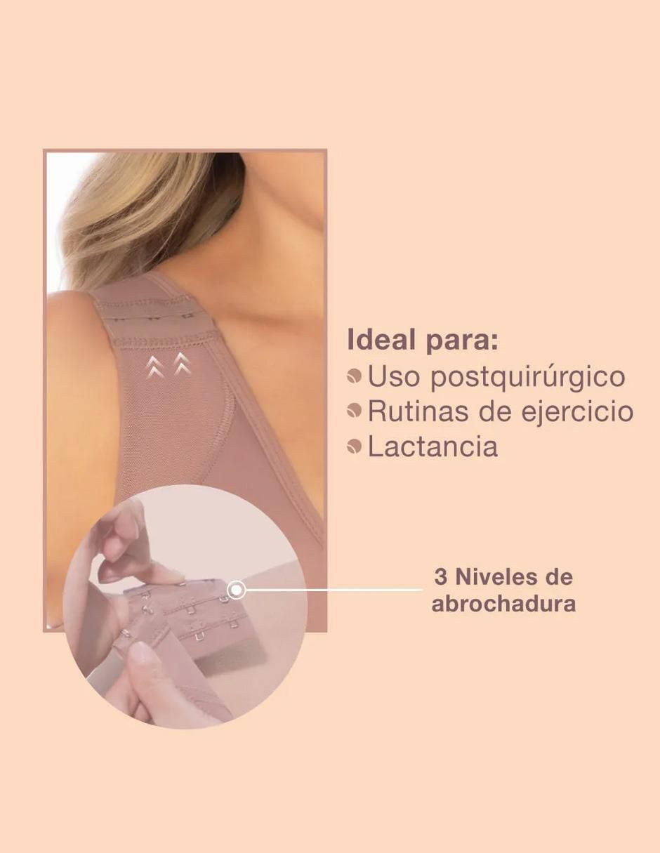 Faja tipo brassiere con compresión alta para mujer 7