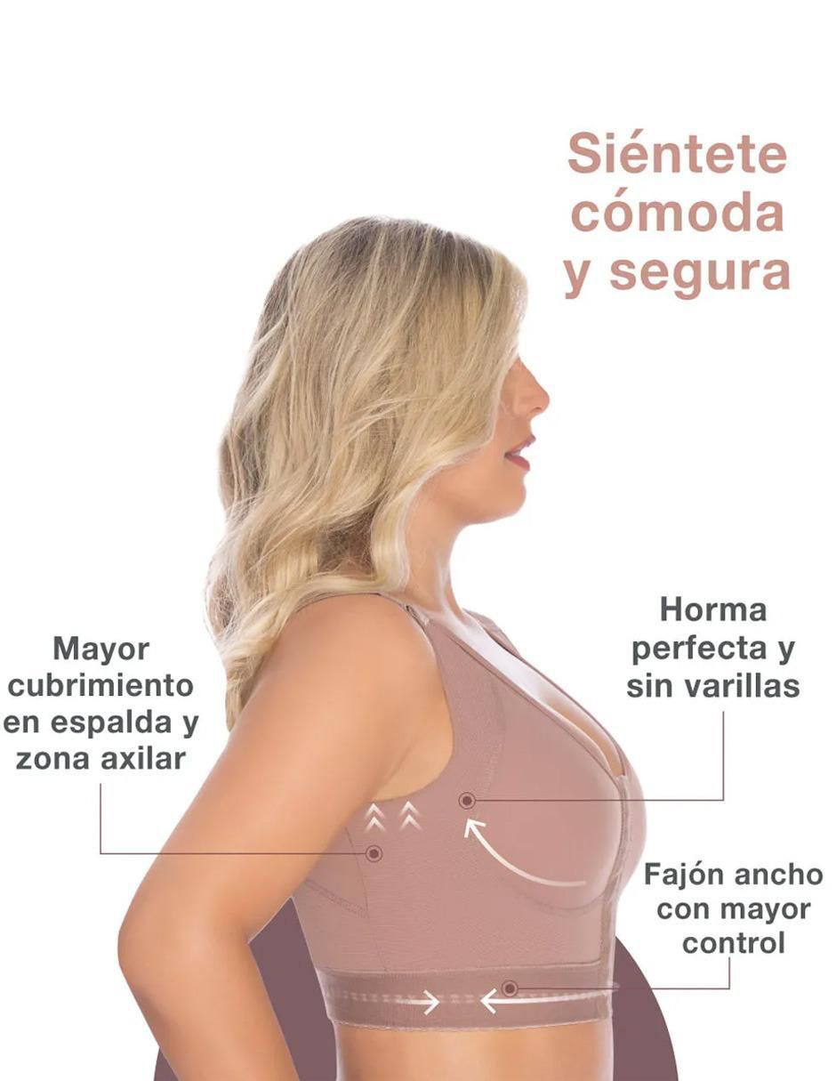 Faja tipo brassiere con compresión alta para mujer 5