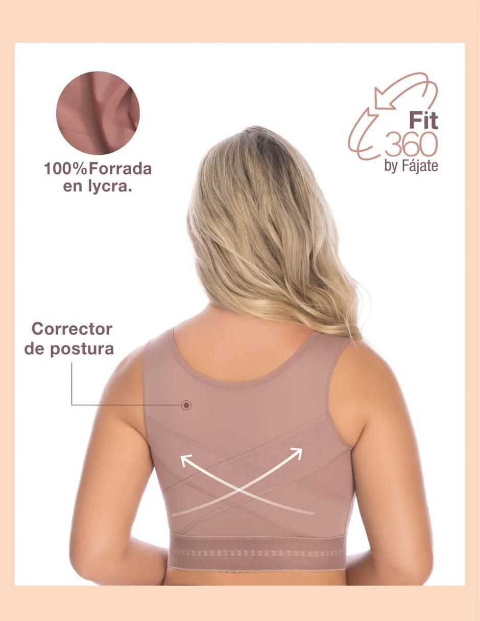 Faja tipo brassiere con compresión alta para mujer