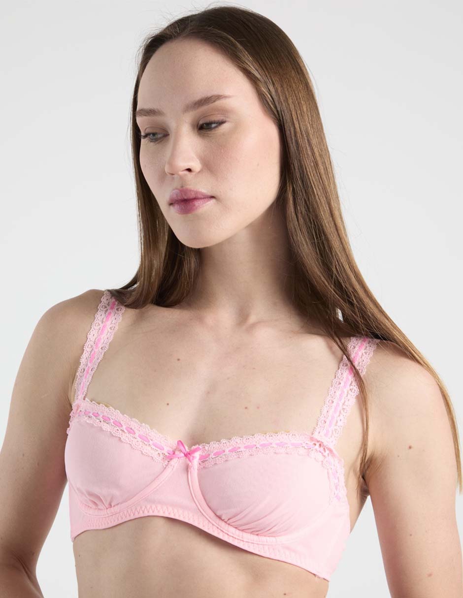 Brassiere balconette con copa para mujer 1