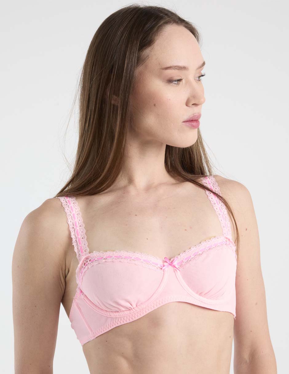 Brassiere balconette con copa para mujer 6