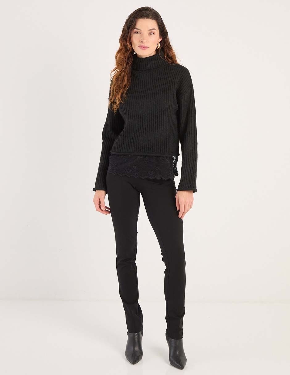 Legging a la cintura con elástico para mujer