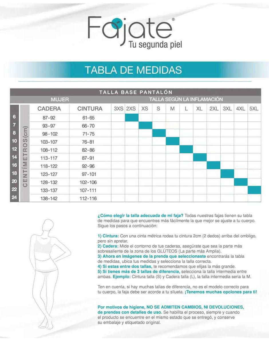 Faja moldeadora reductora con compresión alta para mujer
