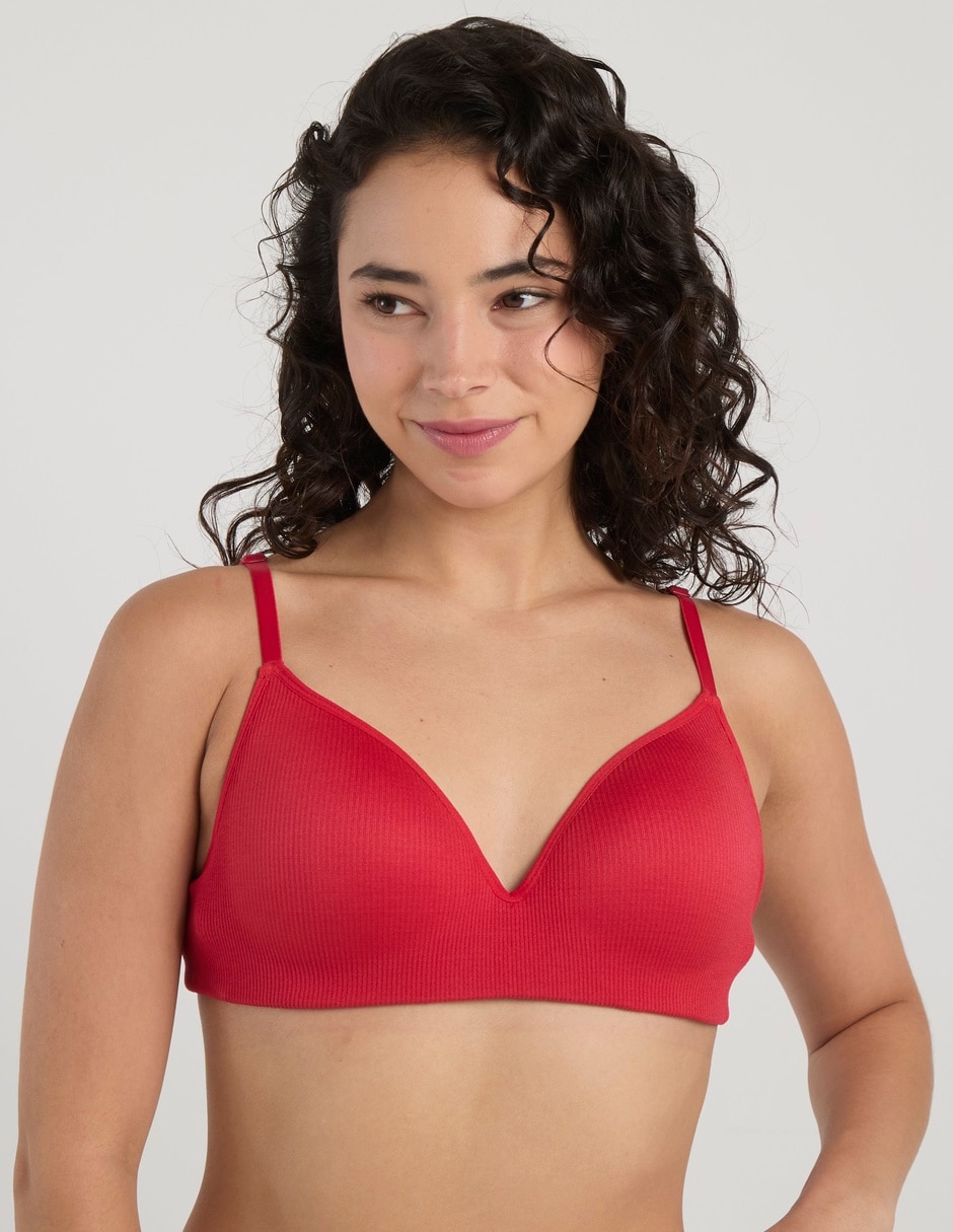 Brassiere demi con copa para mujer 1