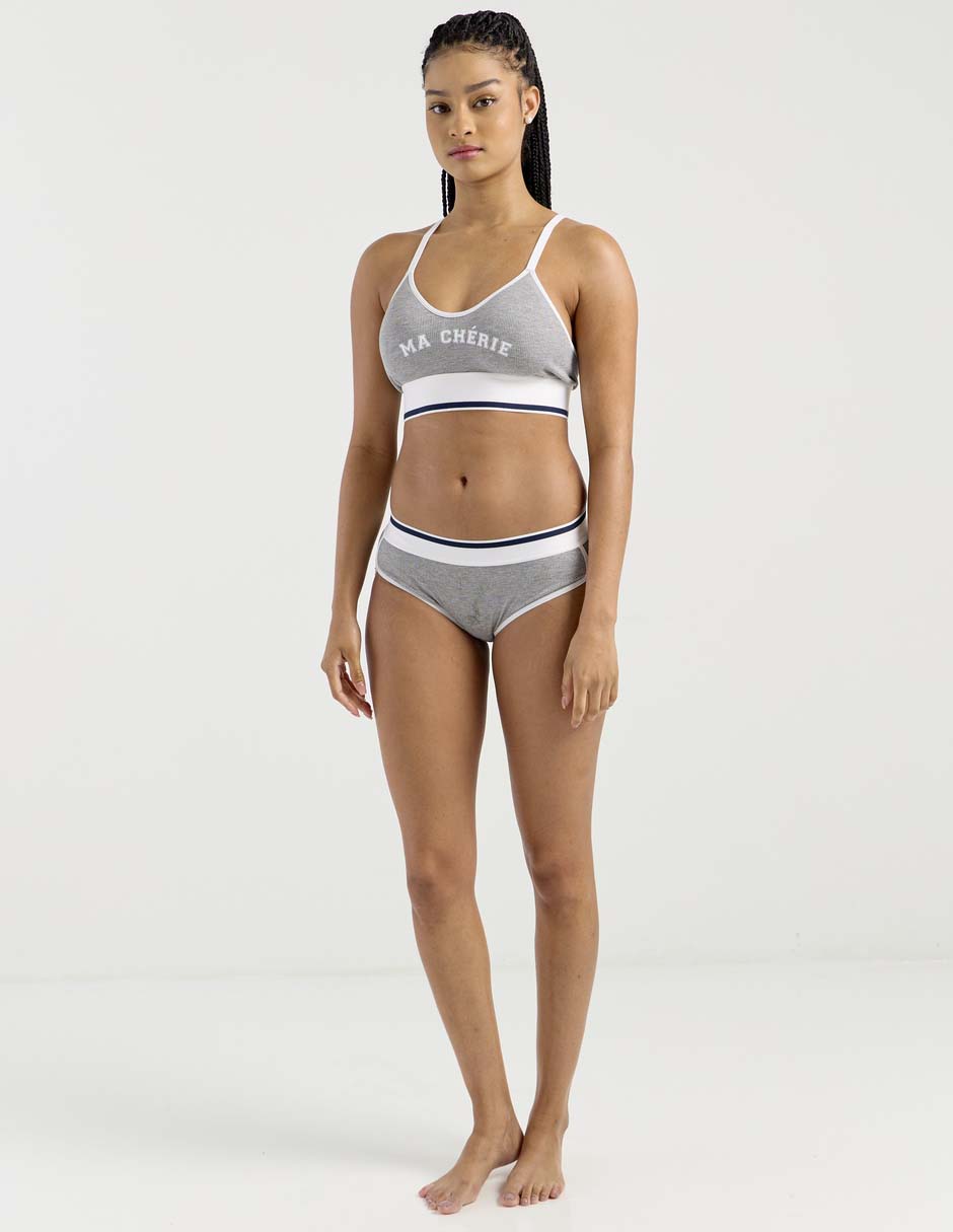 Brassiere peto medio con copa para mujer 9