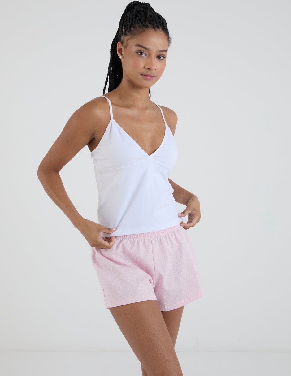 Top escote V tirante ajustable