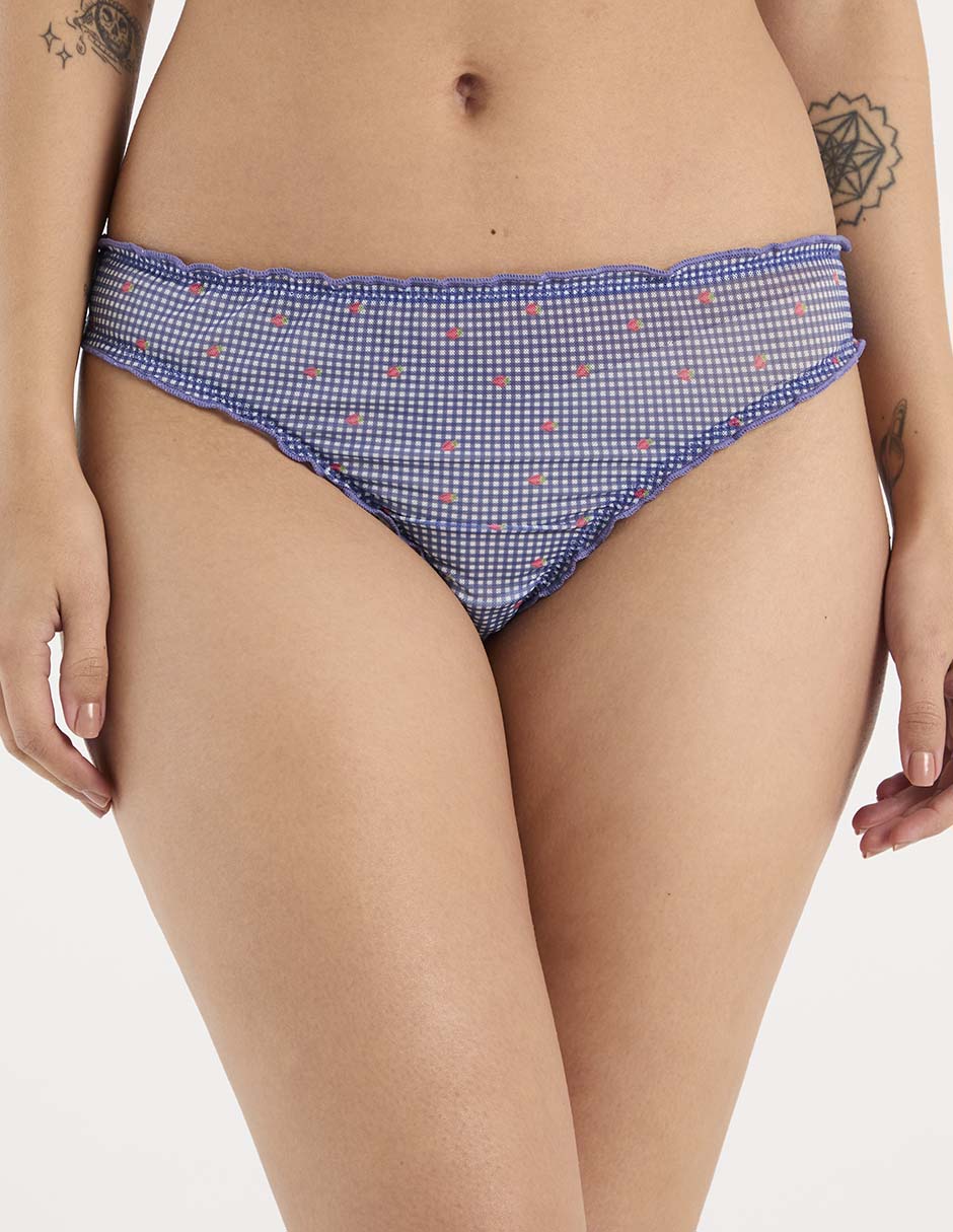 Tanga de algodón para mujer