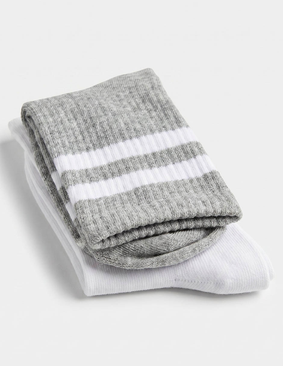 Calcetín de algodón para mujer 2 pares