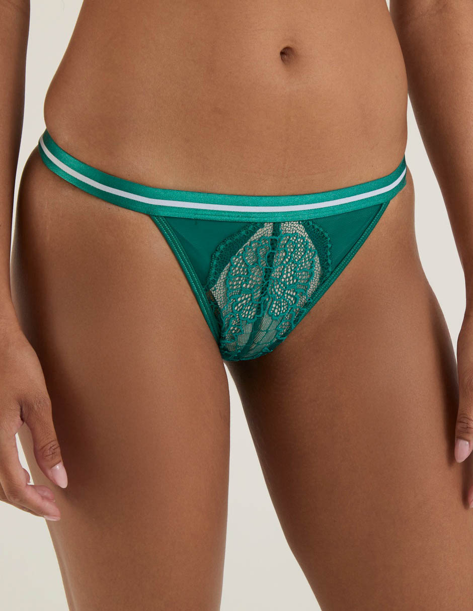 Tanga Map de algodón para mujer