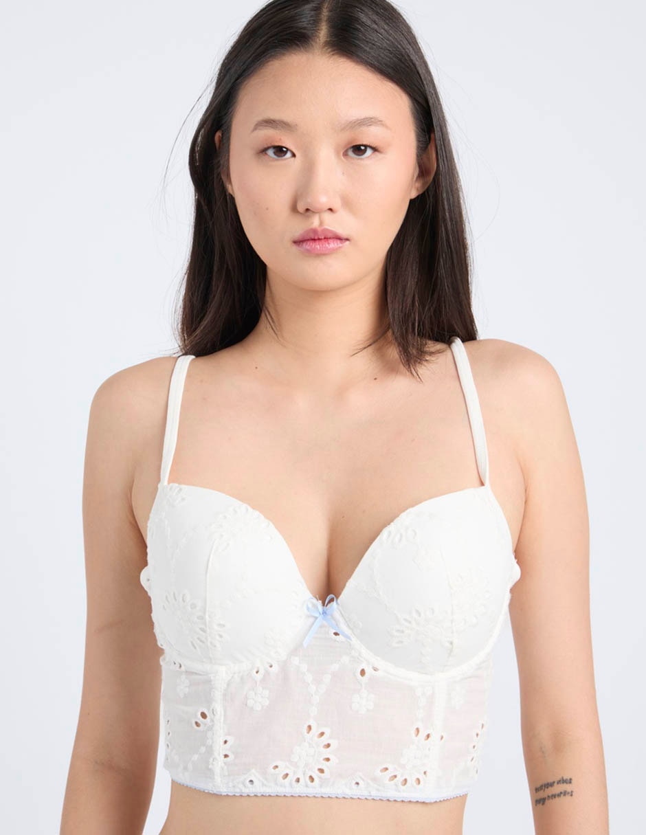 Top escote V tirante ajustable