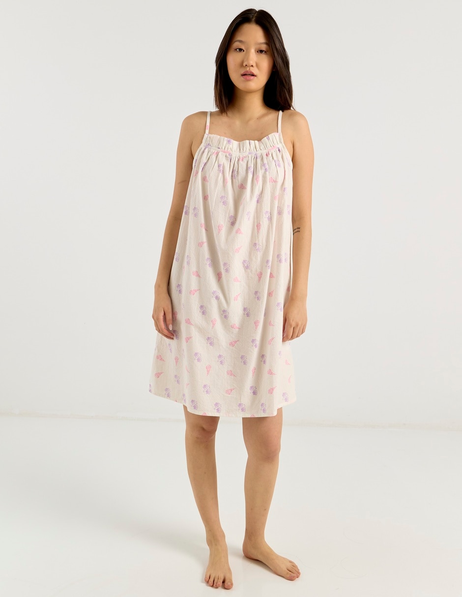 Camisón estampado de algodón 5