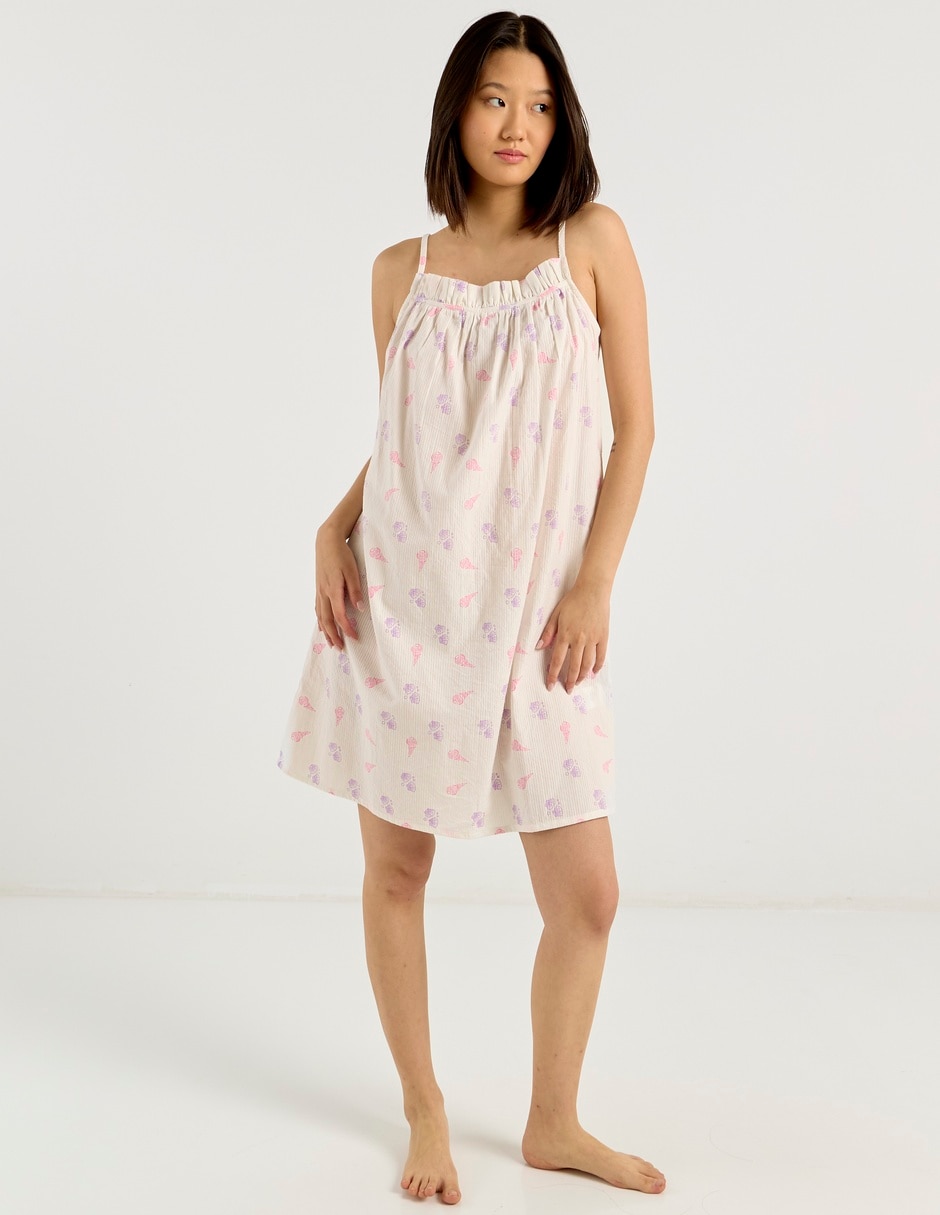 Camisón estampado de algodón 4