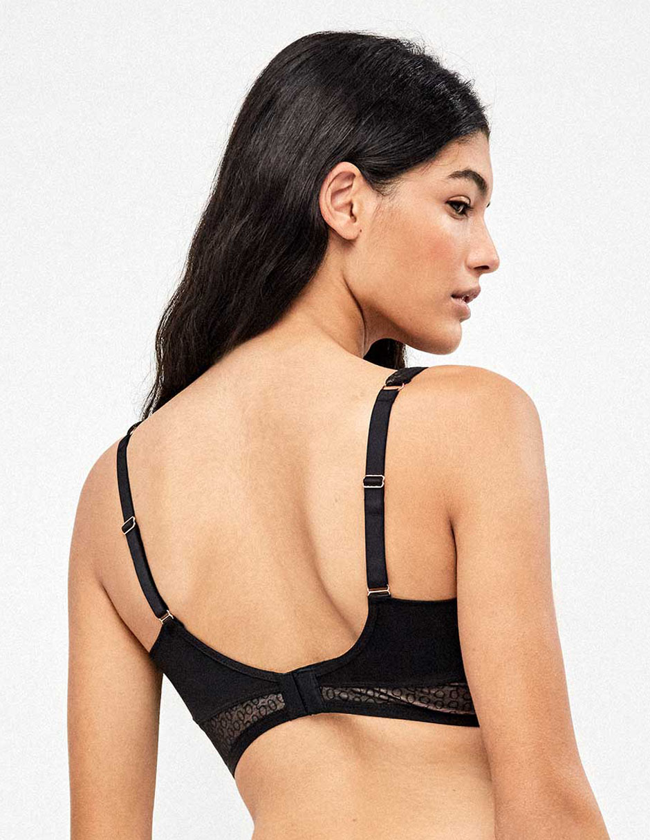 T-shirt bra con copa para mujer 7