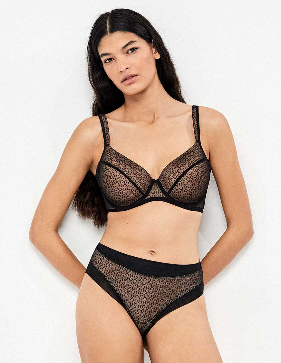 T-shirt bra con copa para mujer