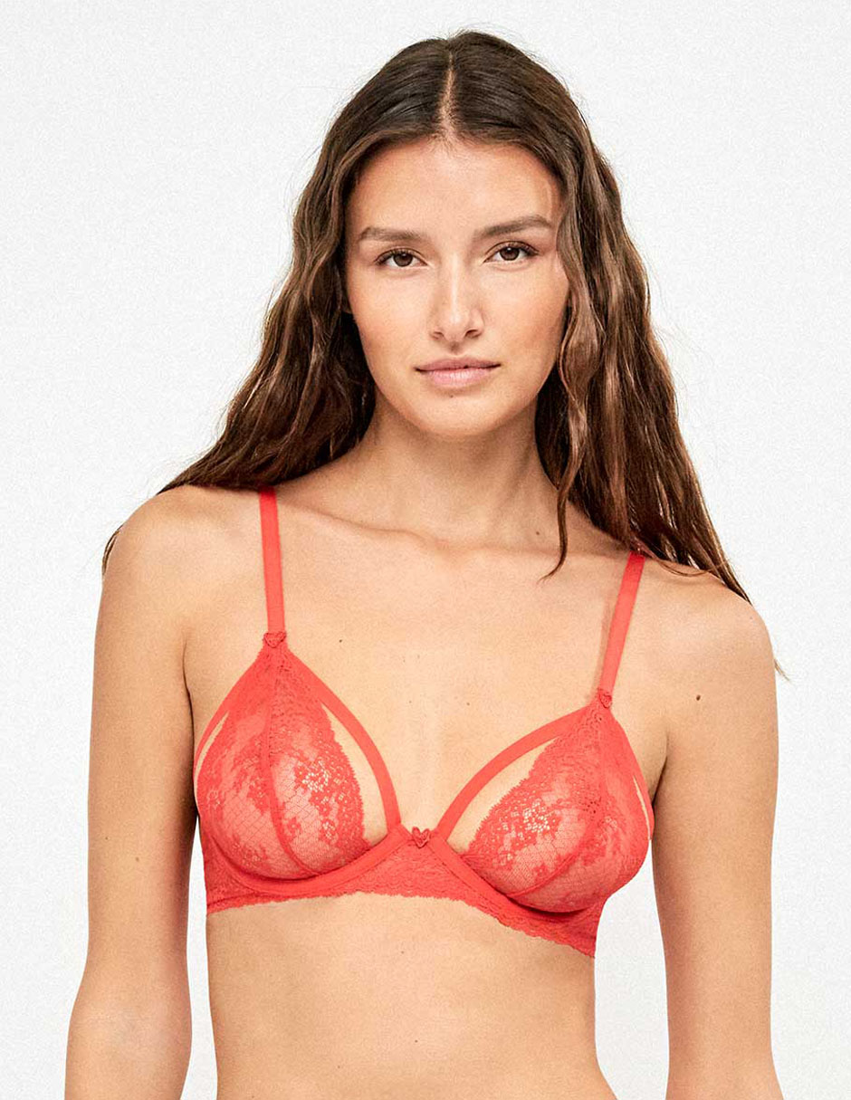 Brassiere demi Map para mujer