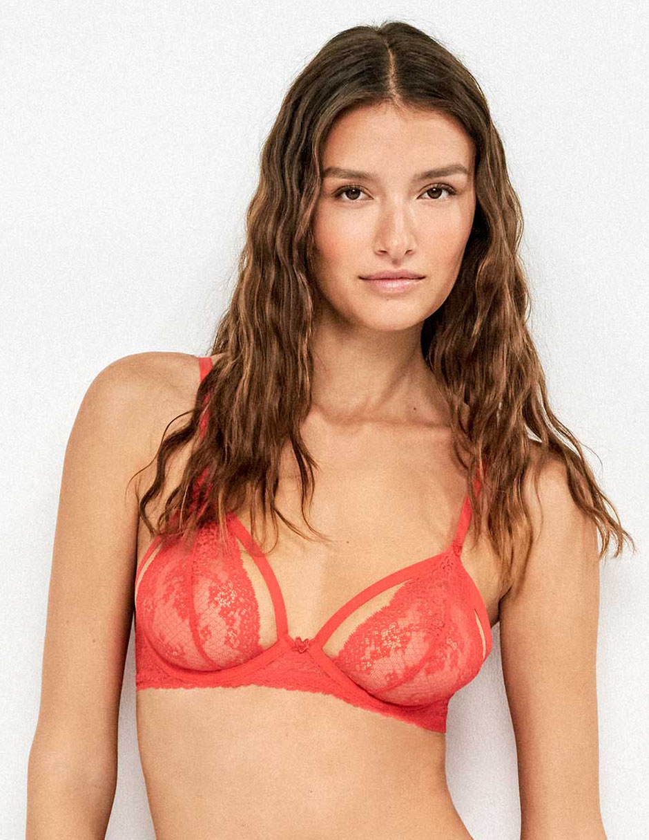 Brassiere demi Map para mujer