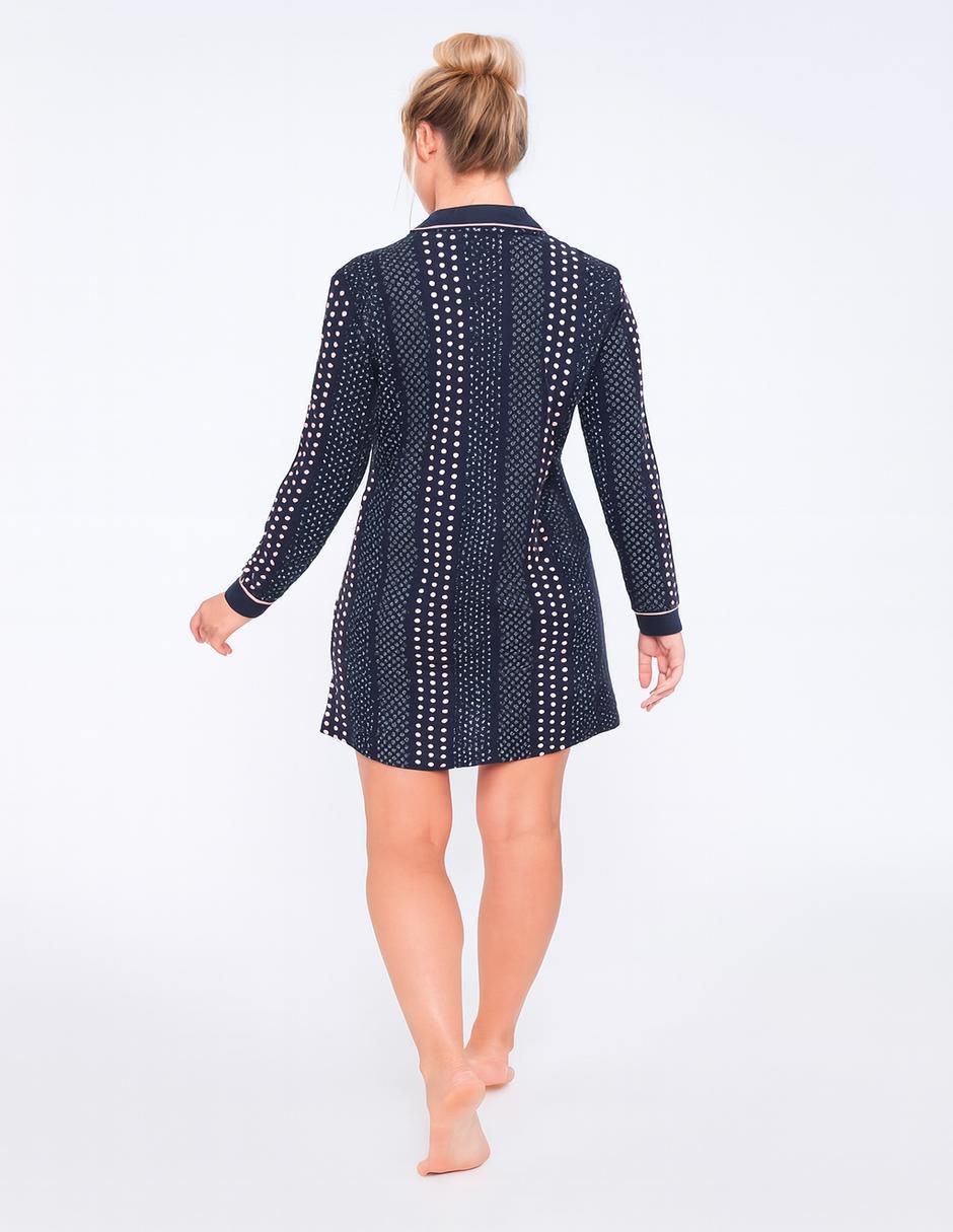 Camisón estampado lunares