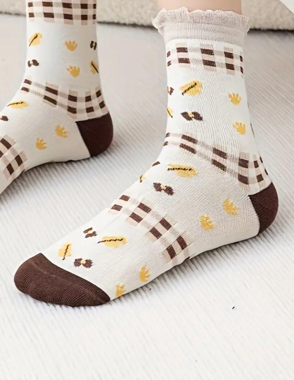 Calcetín de algodón para mujer 5 pares 5