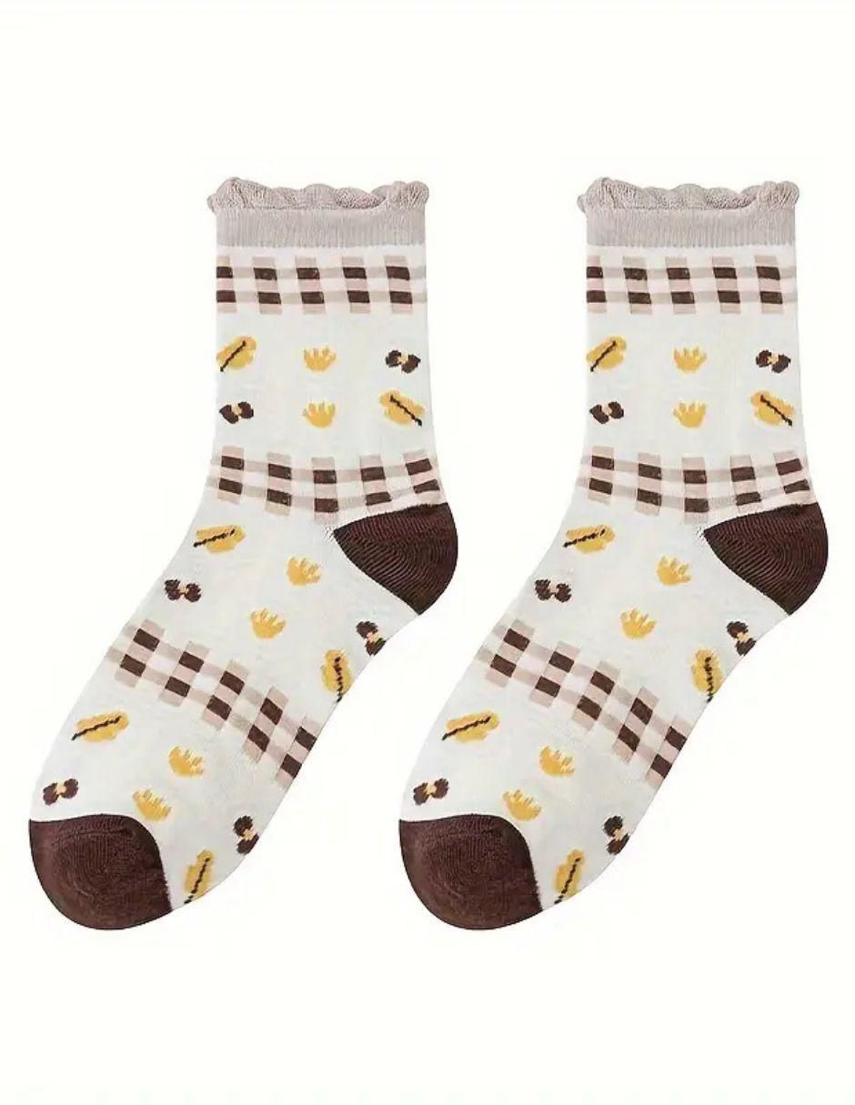 Calcetín de algodón para mujer 5 pares 6