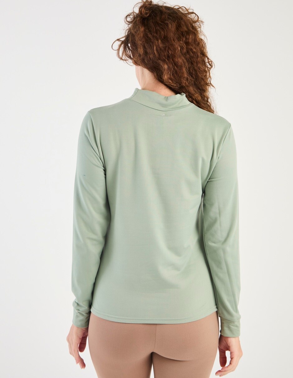 Camiseta cuello alto manga larga 4