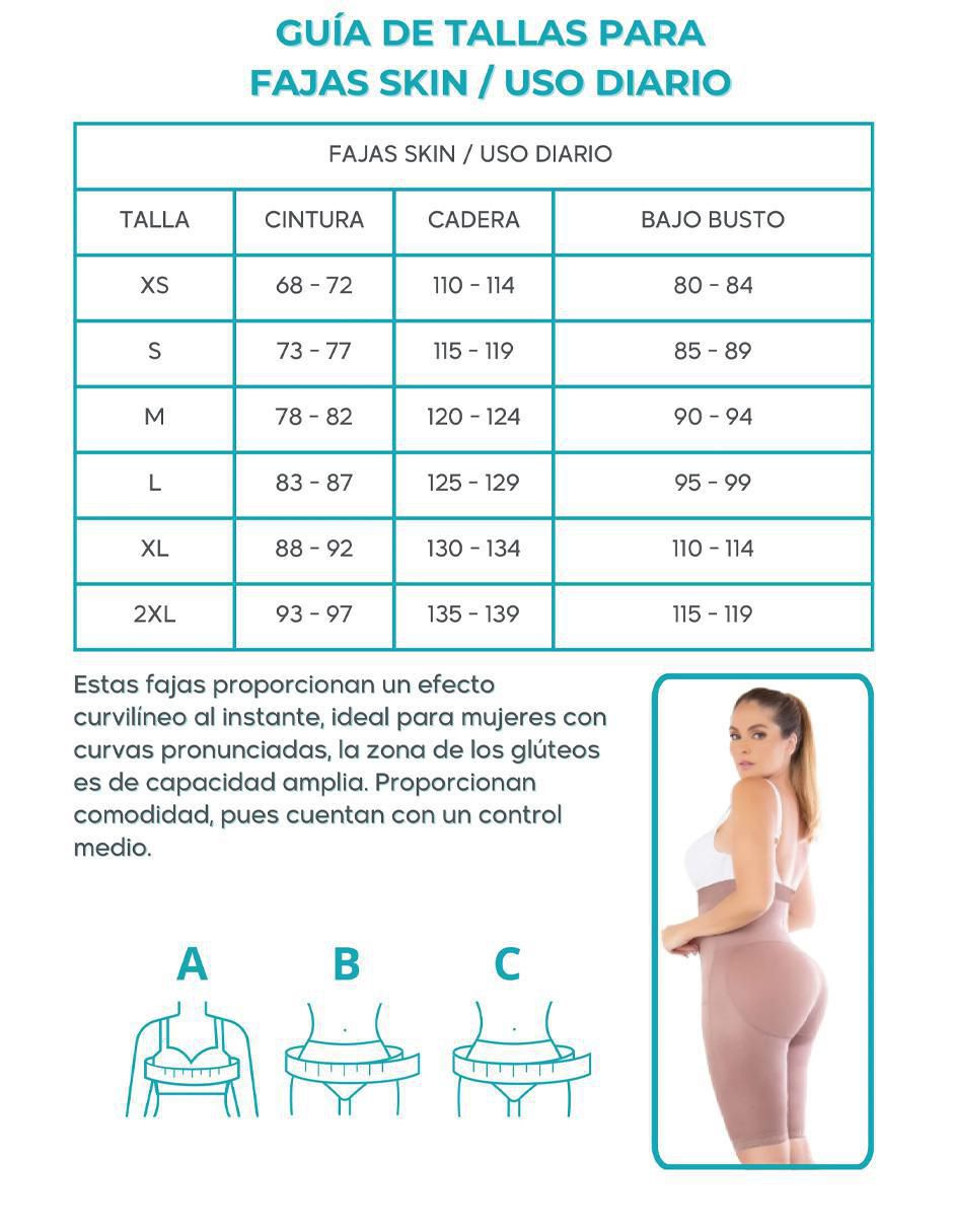 Faja tipo short con compresión media para mujer