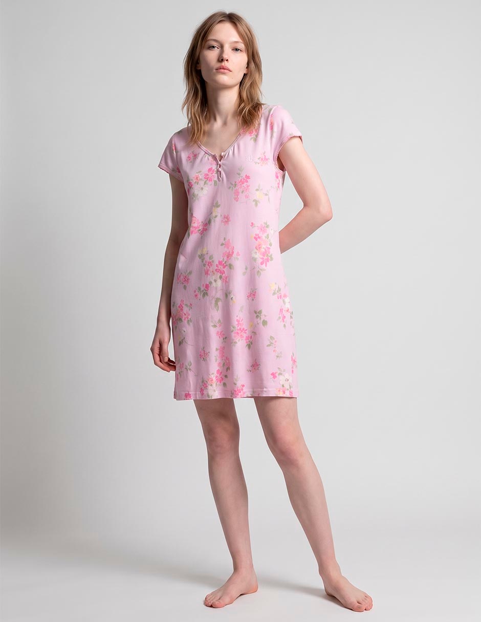 Camisón polo ralph lauren estampado floral de algodón Camisón polo ralph lauren estampado floral de algodón