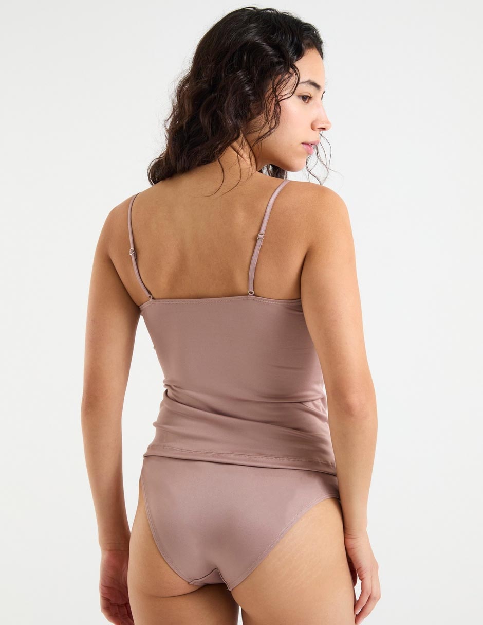 Camiseta Skiny cuello redondo medio de nylon