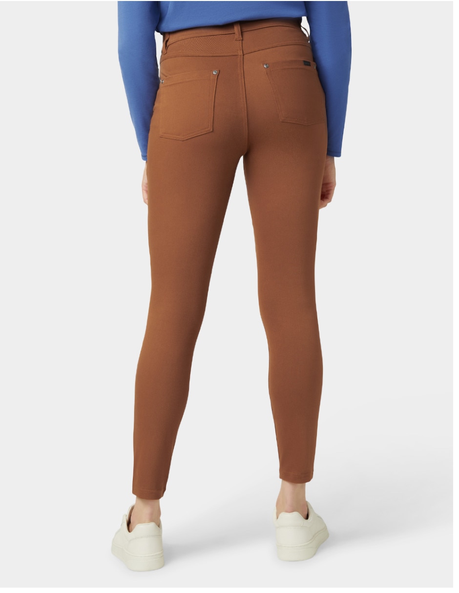 Legging a la cintura con botón para mujer 5